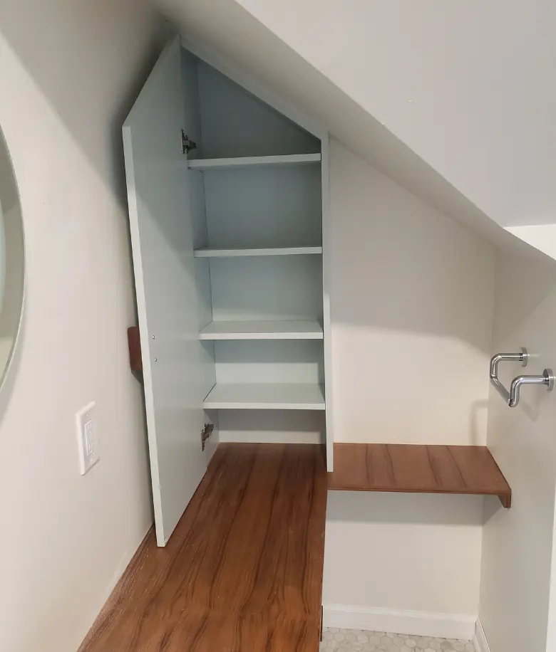 Custom bath cabinets in Oak Park