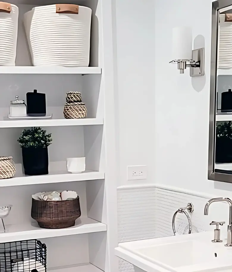 built-in shelves in River Forest