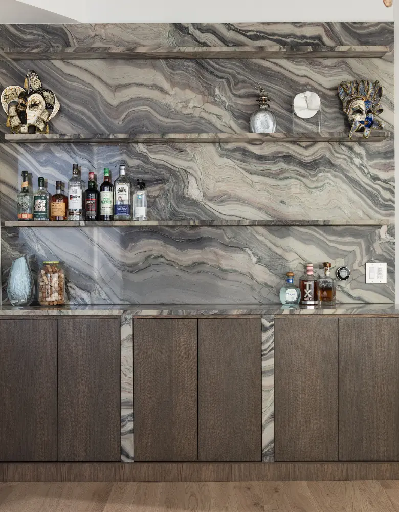 Custom rift oak cabinets in River North