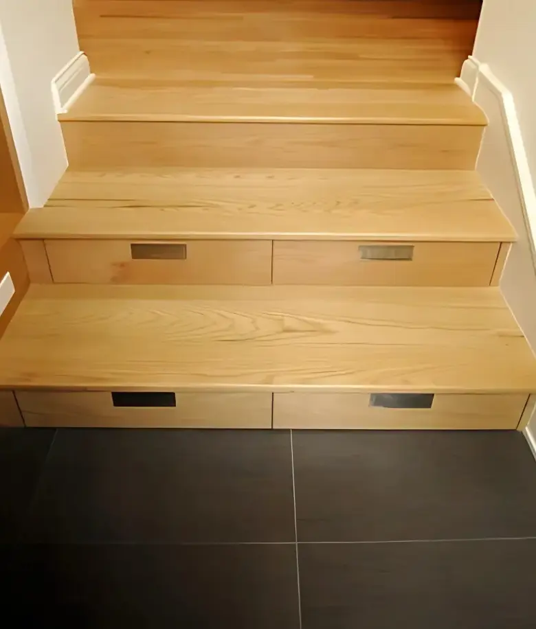 custom drawer box storage using the risers in Wilmette