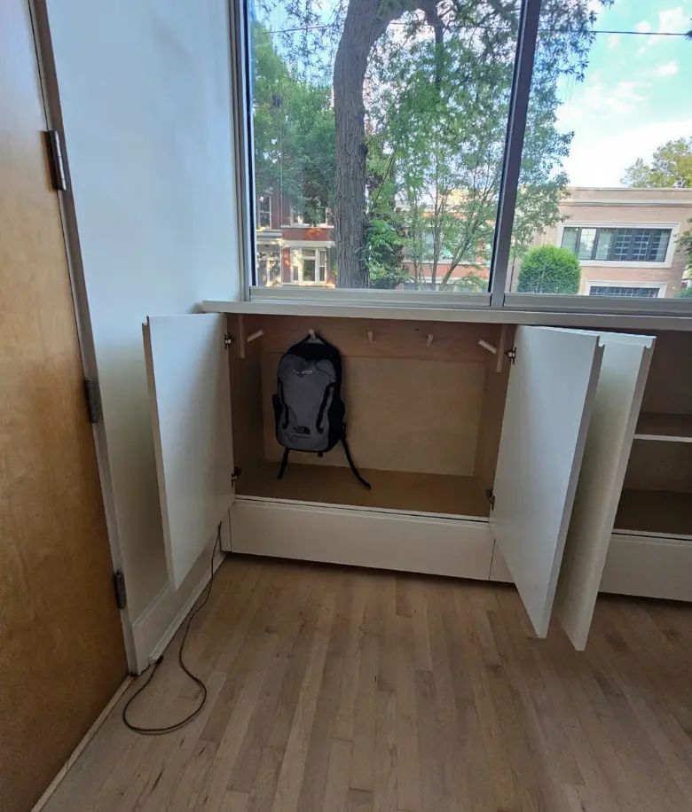 custom entry cabinet by BradleyBuilt