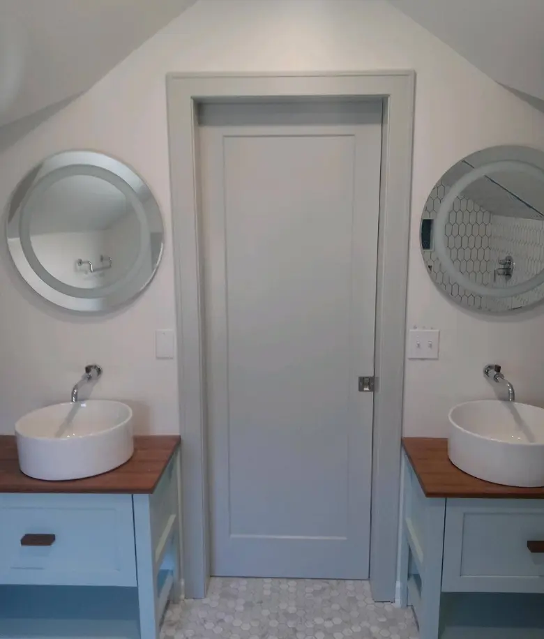 teak countertop for custom cabinets