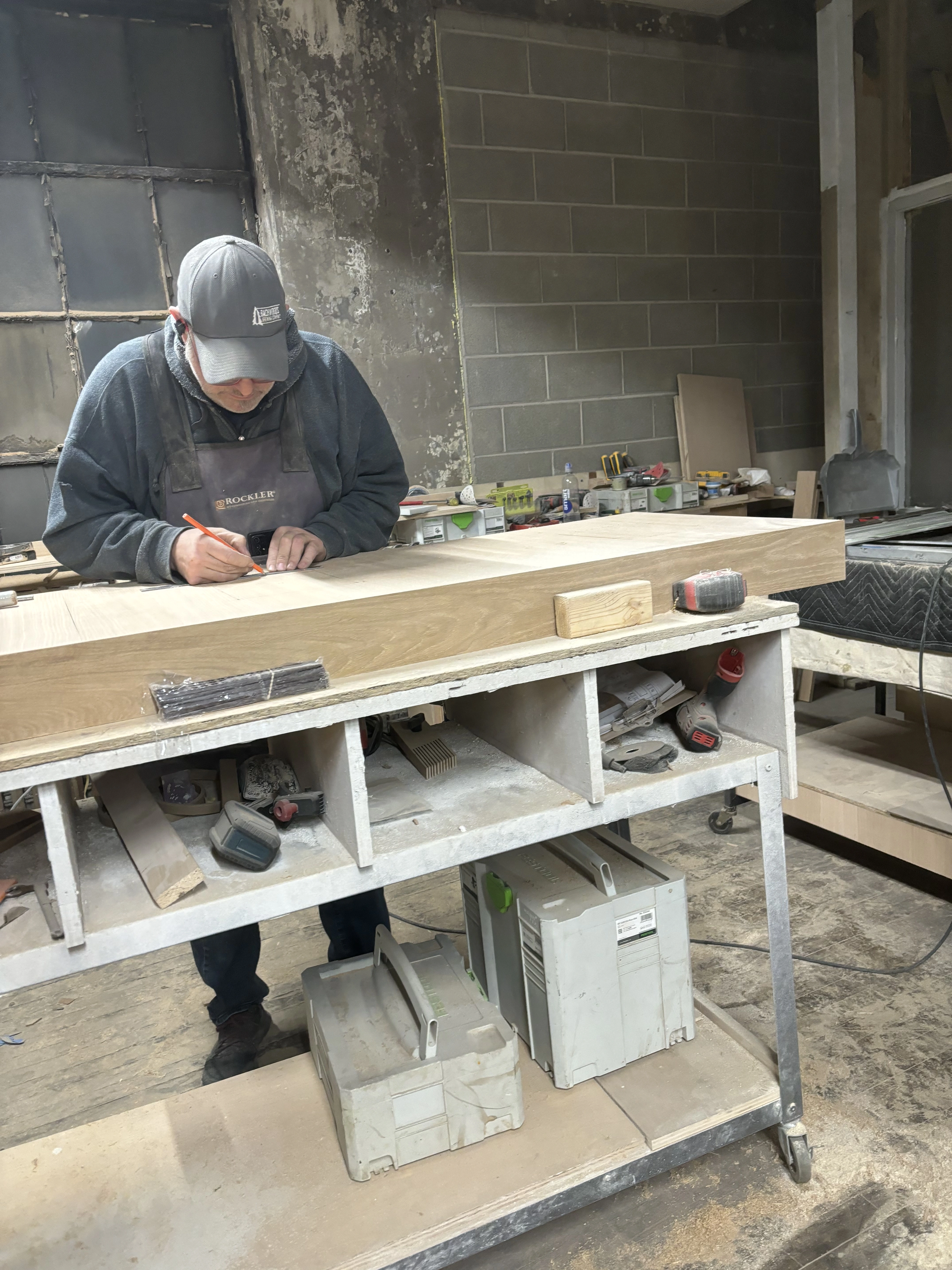 Craftsman working in the shop