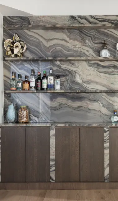 white oak custom cabinets River North Chicago by BradleyBuilt